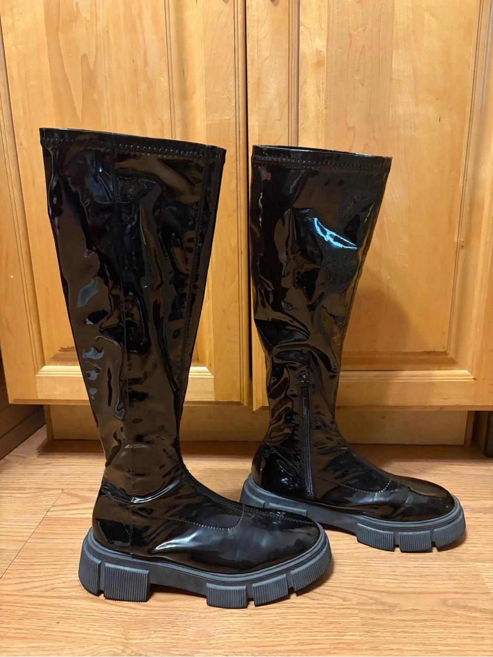 Zara platform boots
